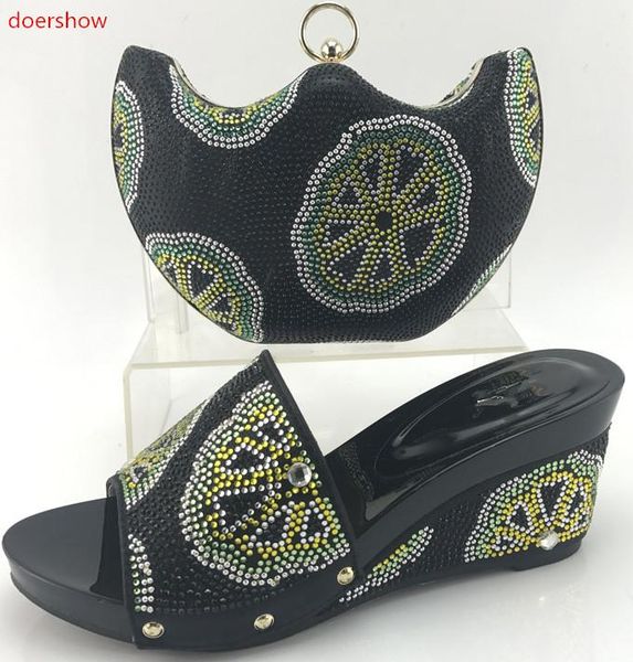 doershow arrival ladies italian shoes and bag set blackcolor shoe african sets women to matchwi1-1 dress, Black
doershow arrival ladies italian shoes and bag set blackcolor shoe african sets women to matchwi1-1 dress, Black