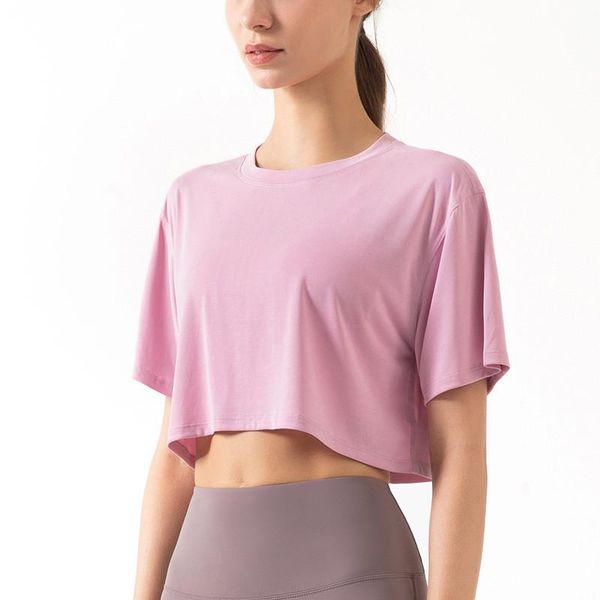 yoga outfit fitness women t -shirt crop quick dry loose breathable sports run gym clothe short sleeve blouses showing belly button
yoga outfit fitness women t -shirt crop quick dry loose breathable sports run gym clothe short sleeve blouses showing belly button