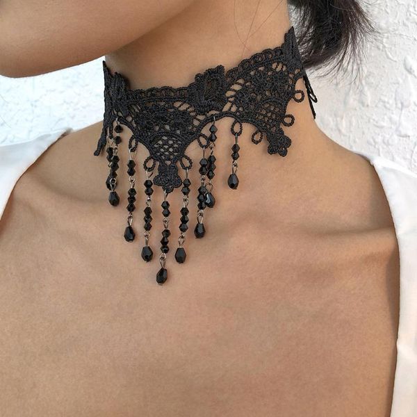 chokers high end lace beads clavicle chain choker necklace for women halloween party fashion necklaces trendy elegant chunky jewelry, Golden;silver
chokers high end lace beads clavicle chain choker necklace for women halloween party fashion necklaces trendy elegant chunky jewelry, Golden;silver