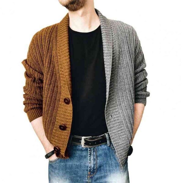knitted long sve coat autumn winter single-breasted color stitching cardigan sweater outerwear, Black;white
knitted long sve coat autumn winter single-breasted color stitching cardigan sweater outerwear, Black;white
