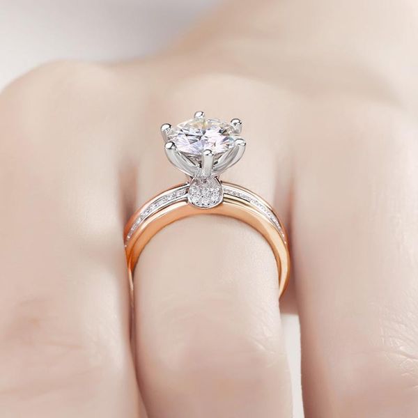 rose white yellow gold 3 color 1 2 4 5 round moissanite diamond ring women wedding party anniversary engagement cluster rings, Golden;silver
rose white yellow gold 3 color 1 2 4 5 round moissanite diamond ring women wedding party anniversary engagement cluster rings, Golden;silver