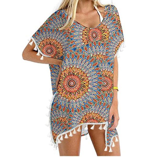 vintage beach cover up women's trim kaftan chiffon tassels swimwear loose bikini tunic long pareos dress, White;black
vintage beach cover up women's trim kaftan chiffon tassels swimwear loose bikini tunic long pareos dress, White;black