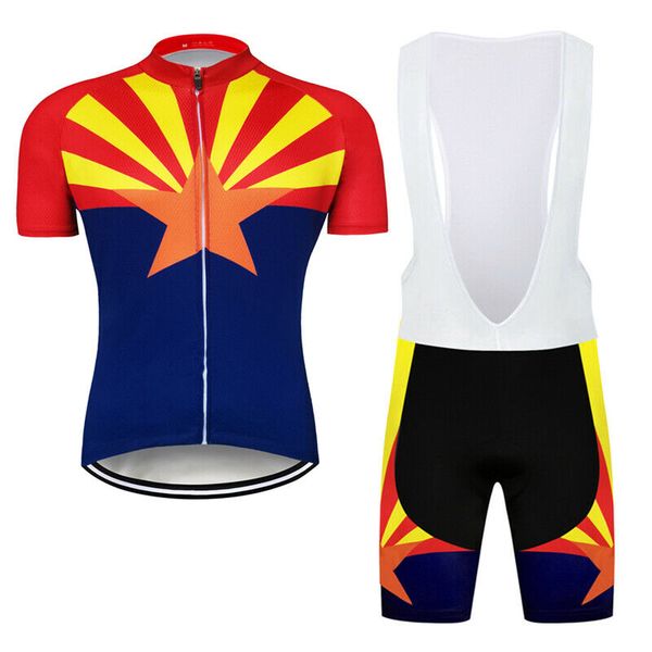 2021 arizona state flag men cycling jersey bib shorts kits bike shirt short pants pad, Black;red
2021 arizona state flag men cycling jersey bib shorts kits bike shirt short pants pad, Black;red