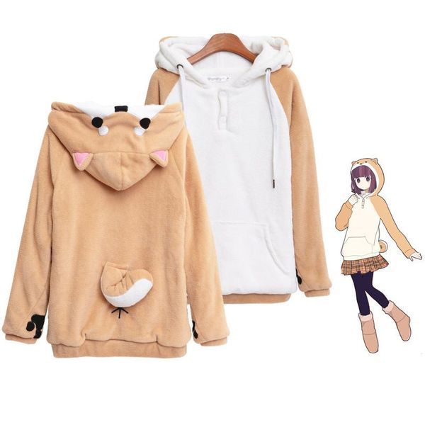women's hoodies & sweatshirts harajuku shiba inu doge kawaii women with ears hooded plush coat cartoon anime warm winter sweatshirt, Black
women's hoodies & sweatshirts harajuku shiba inu doge kawaii women with ears hooded plush coat cartoon anime warm winter sweatshirt, Black