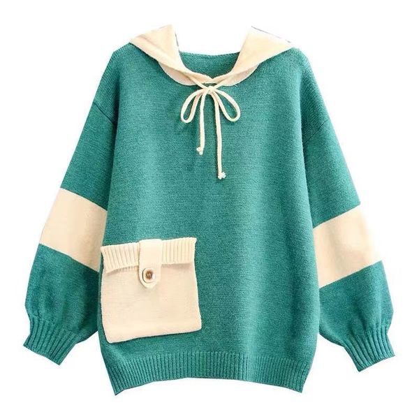 h.sa winter fashion and jumper hooded sueter sweater big pocket patchwork oversized jumpers roupas feminino 210417, White;black
h.sa winter fashion and jumper hooded sueter sweater big pocket patchwork oversized jumpers roupas feminino 210417, White;black