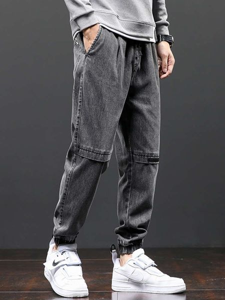 men's jeans autumn grey legged fashion brand loose large fat waist lace up elastic harem p90z, Blue
men's jeans autumn grey legged fashion brand loose large fat waist lace up elastic harem p90z, Blue
