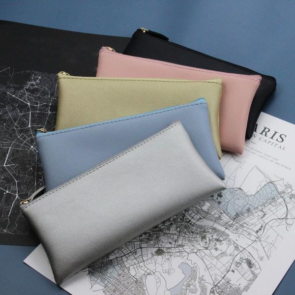 pencil bags solid color pu leather case zipper pen bag sundries organizers brushes pouch student stationery office school supplies
pencil bags solid color pu leather case zipper pen bag sundries organizers brushes pouch student stationery office school supplies