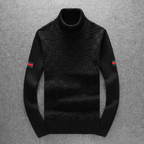 boutique sweater 2021 winter men's high neck warm slim knitted bottomcoat, White;black
boutique sweater 2021 winter men's high neck warm slim knitted bottomcoat, White;black