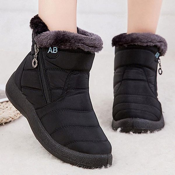boots manlegu snow women shoes warm plush fur ankle winter female slip on flat casual waterproof ultralight footwear, Black
boots manlegu snow women shoes warm plush fur ankle winter female slip on flat casual waterproof ultralight footwear, Black