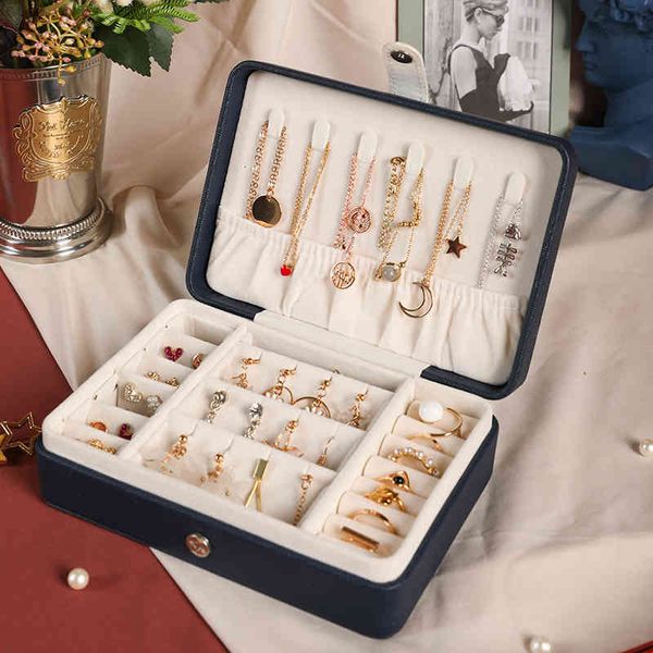 cosmetic bags storage box ins wind jewelry portable earrings bag