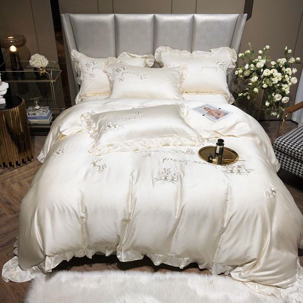 bedding sets white super soft breathable tencel silky princess set floral embroidery ruffles duvet cover flat/fitted sheet pillowcase
bedding sets white super soft breathable tencel silky princess set floral embroidery ruffles duvet cover flat/fitted sheet pillowcase