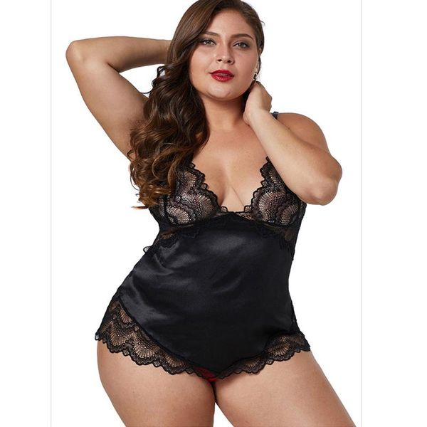women's sleepwear women v-neck lingerie night dress sleeveless ladies satin nightgown plus size lace female sweet nightwear, Black;red
women's sleepwear women v-neck lingerie night dress sleeveless ladies satin nightgown plus size lace female sweet nightwear, Black;red