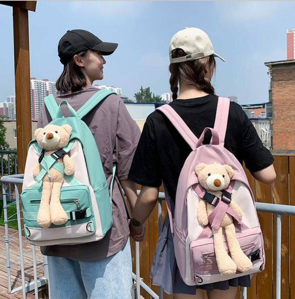 backpack cartoon bear student cute girl canvas shoulder bag large female travel grils school
backpack cartoon bear student cute girl canvas shoulder bag large female travel grils school