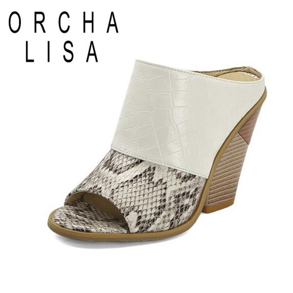 slippers orcha lisa 2021 alligator texture patchwork peep toe slingbacks 10cm strange chunky heel us17 black white yellow a4331
slippers orcha lisa 2021 alligator texture patchwork peep toe slingbacks 10cm strange chunky heel us17 black white yellow a4331