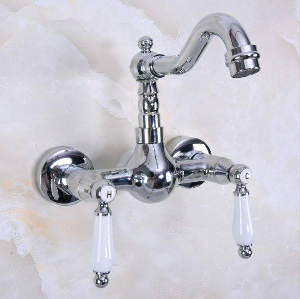 bathroom sink faucets silver polished chrome brass two hole ceramic lever handle kitchen basin faucet mixer tap swivel spout 360' dnf95
bathroom sink faucets silver polished chrome brass two hole ceramic lever handle kitchen basin faucet mixer tap swivel spout 360' dnf95