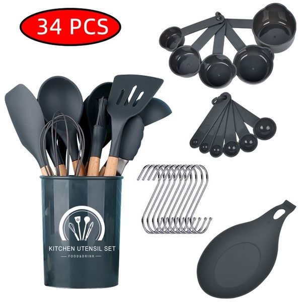 factory3n5tnon silicone color 1 wood handle stick spatula spoon storage bucket kitchenware set
factory3n5tnon silicone color 1 wood handle stick spatula spoon storage bucket kitchenware set