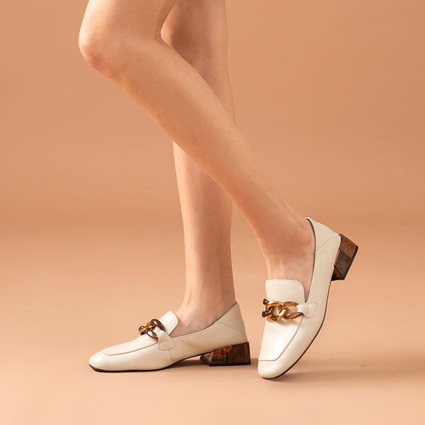 dress shoes loafers women sheep genuine leather metal decoration square toe slip-on ladies casual office flat shoes 15310, Black
dress shoes loafers women sheep genuine leather metal decoration square toe slip-on ladies casual office flat shoes 15310, Black