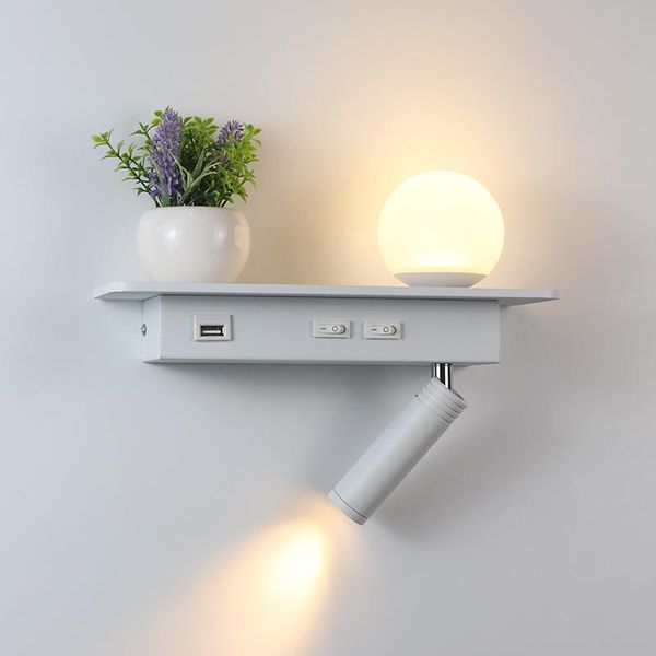 wall lamp bedroom bedside led light with usb charging switch el decoration lighting aluminum and acrylic ac90-260v
wall lamp bedroom bedside led light with usb charging switch el decoration lighting aluminum and acrylic ac90-260v