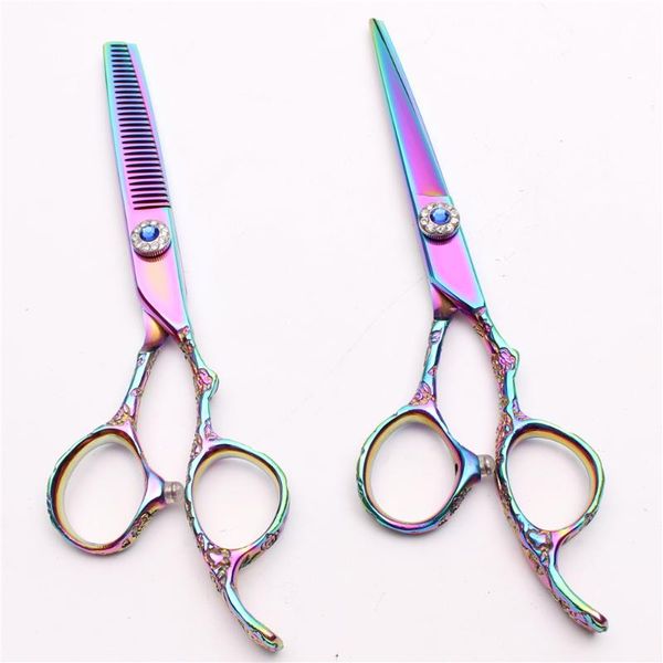 hair scissors 5.5" 16cm purple dragon 440c colorful cutting thinning shears plum handle professional styling tool c9002
hair scissors 5.5" 16cm purple dragon 440c colorful cutting thinning shears plum handle professional styling tool c9002