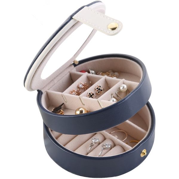 new portable leather jewelry box princess european korean simple small mini earrings earrings hand jewelry storage box sell, Black;white
new portable leather jewelry box princess european korean simple small mini earrings earrings hand jewelry storage box sell, Black;white