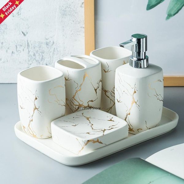 nordic frosted marble pattern bathroom decoration accessories ceramic toothbrush holder lotion bottle soap box tray wash set bath accessory
nordic frosted marble pattern bathroom decoration accessories ceramic toothbrush holder lotion bottle soap box tray wash set bath accessory