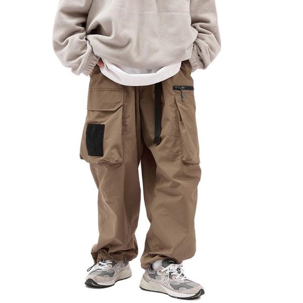 men's pants multi-pocket cargo with belt mens safari style loose straight-leg elastic waist casual trousers men, Black
men's pants multi-pocket cargo with belt mens safari style loose straight-leg elastic waist casual trousers men, Black