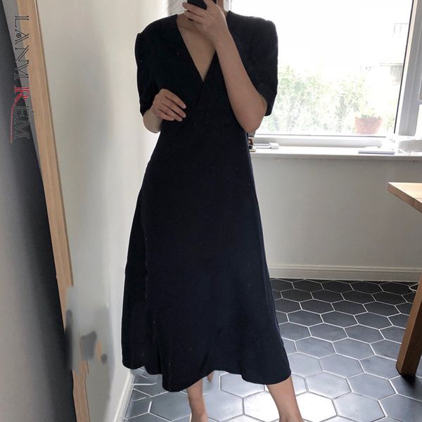 women navy blue mid-long dress arrivals v-neck short sleeve loose fit fashion temperament tide summer 2e1523 210507, Black;gray
women navy blue mid-long dress arrivals v-neck short sleeve loose fit fashion temperament tide summer 2e1523 210507, Black;gray