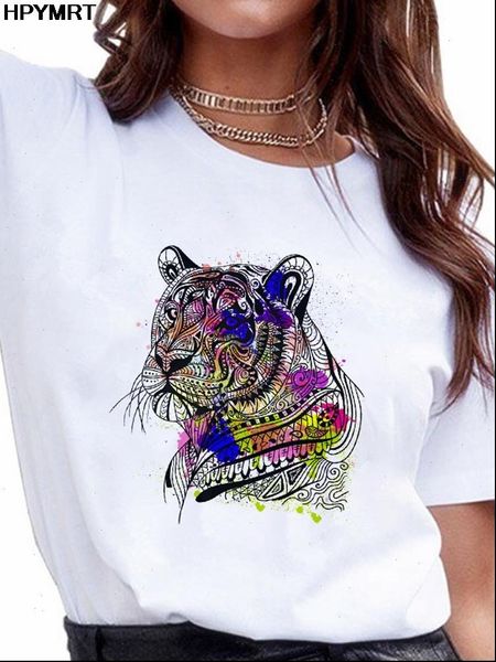 summer tiger printed short sleeves womens tee harajuku o neck casual female clothing, White
summer tiger printed short sleeves womens tee harajuku o neck casual female clothing, White