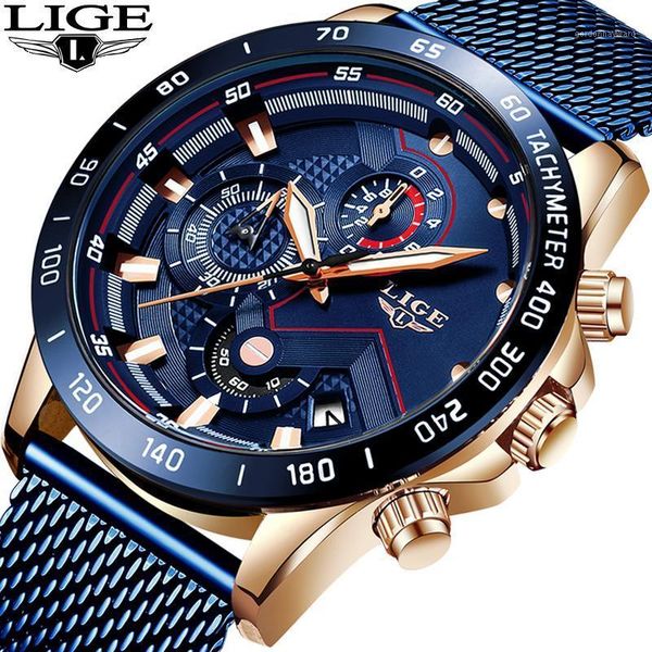 wristwatches lige 2021 blue full steel mesh belt business watch mens watches fashion quartz gold clock relogio masculino, Slivery;brown
wristwatches lige 2021 blue full steel mesh belt business watch mens watches fashion quartz gold clock relogio masculino, Slivery;brown