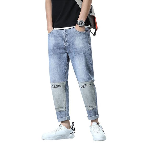 spring and autumn men's casual brand elasticity simplicity fashion splicing printing harlan jeans trendy light blue straight
spring and autumn men's casual brand elasticity simplicity fashion splicing printing harlan jeans trendy light blue straight