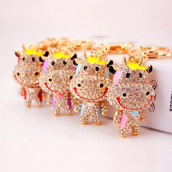 10pieces/lot new year of ox rhinestone crystal lovely cow keychain keyring for car handbag key holder, Silver
10pieces/lot new year of ox rhinestone crystal lovely cow keychain keyring for car handbag key holder, Silver