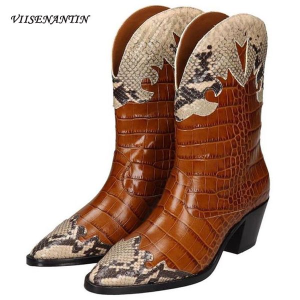 boots 2021 knight color match pointed toe chunky heel slip on riding booties retro cowboy thick large size bota, Black
boots 2021 knight color match pointed toe chunky heel slip on riding booties retro cowboy thick large size bota, Black