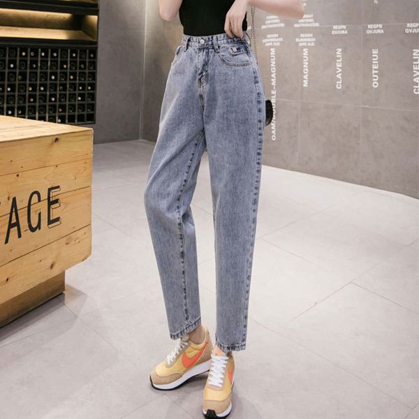 women's jeans loose casual harem mom pants for women spring high waist cotton light blue boyfriend denim trousers femme streetwear 8yu2
women's jeans loose casual harem mom pants for women spring high waist cotton light blue boyfriend denim trousers femme streetwear 8yu2