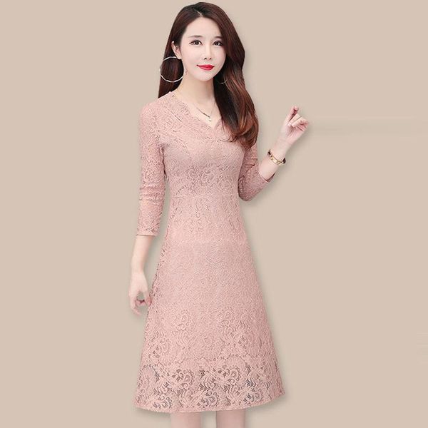 casual dresses 2021 spring fashion lace large size -4xl dress women vintage v-neck long sleeve elegant slim a-line, Black;gray
casual dresses 2021 spring fashion lace large size -4xl dress women vintage v-neck long sleeve elegant slim a-line, Black;gray