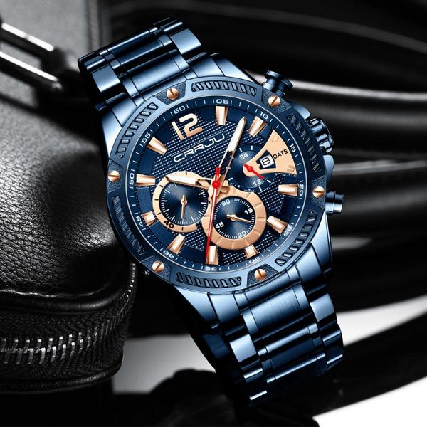 wristwatches crrju fashion men's watches waterproof sport quartz style watch men all steel big dial date chronograph clock wristwatch, Slivery;brown
wristwatches crrju fashion men's watches waterproof sport quartz style watch men all steel big dial date chronograph clock wristwatch, Slivery;brown