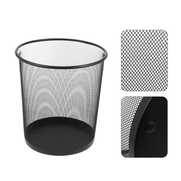 waste bins 1pc mesh wastebasket iron wire garbage trash can for office home bedroom 
waste bins 1pc mesh wastebasket iron wire garbage trash can for office home bedroom