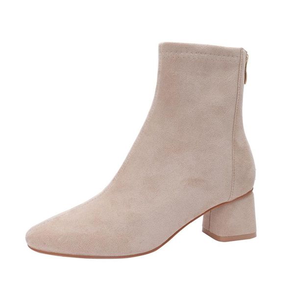 boots suede short women 2021 round toe mid heel shoes autumn and winter black elasticity ankle boty
boots suede short women 2021 round toe mid heel shoes autumn and winter black elasticity ankle boty