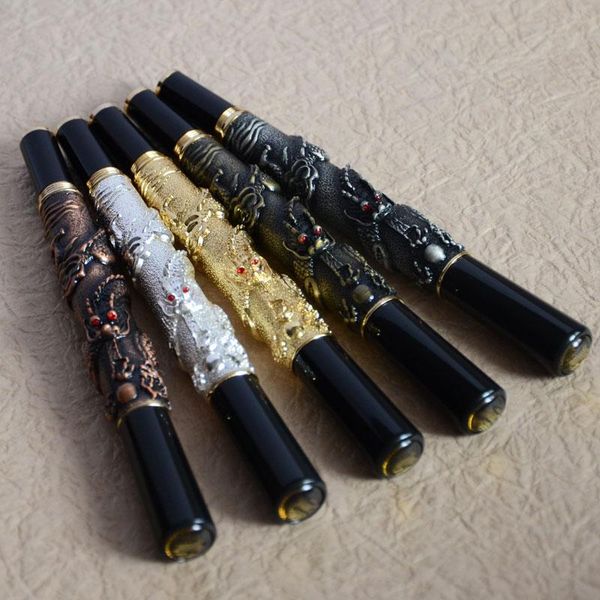 fountain pens 41 medium nib pen eastern dragon silver brass golden copper grey for choose business gift
fountain pens 41 medium nib pen eastern dragon silver brass golden copper grey for choose business gift
