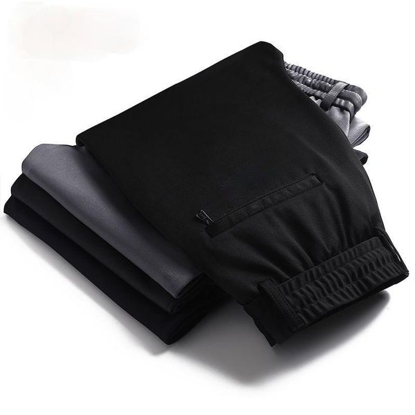 men's pants ice silk elastic casual loose waist sweatpants loose-fitting middle-aged business, Black
men's pants ice silk elastic casual loose waist sweatpants loose-fitting middle-aged business, Black