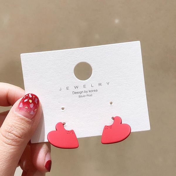 stud 2021 korean silver pin simple sweet cute red heart earrings for women girl fashion jewelry accessories, Golden;silver
stud 2021 korean silver pin simple sweet cute red heart earrings for women girl fashion jewelry accessories, Golden;silver