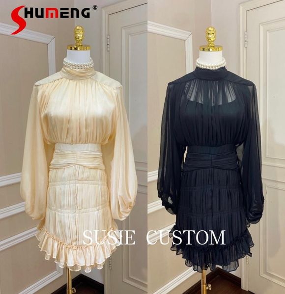 casual dresses 2021 autumn elegant turtleneck knee-length dress ladies fashion solid color lantern sleeve cinched pleated fishtail, Black;gray
casual dresses 2021 autumn elegant turtleneck knee-length dress ladies fashion solid color lantern sleeve cinched pleated fishtail, Black;gray
