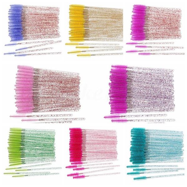 makeup brushes 25/50pcs eyelash brush wand crystal eyebrow mascara wands apllicators comb tools
makeup brushes 25/50pcs eyelash brush wand crystal eyebrow mascara wands apllicators comb tools