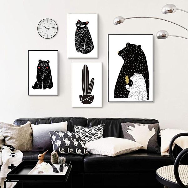 paintings scandinavian style love poster black and white canvas painting cactus panda mural living room nordic decoration home art
paintings scandinavian style love poster black and white canvas painting cactus panda mural living room nordic decoration home art