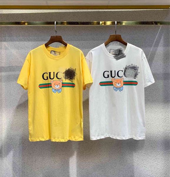 t shirt 21 spring and summer teddy bear series cotton loose men's women's round ne short sleeve, White
t shirt 21 spring and summer teddy bear series cotton loose men's women's round ne short sleeve, White