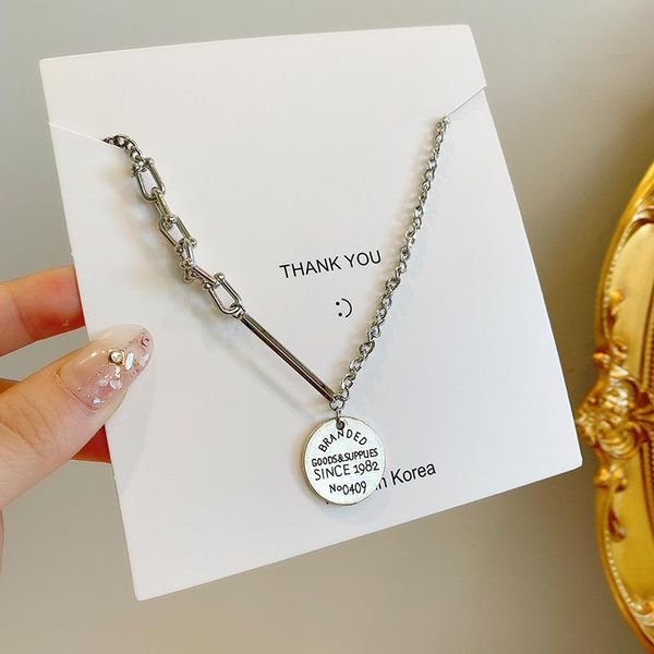 pendant necklaces retro hip-hop steampunk round brand necklace simple and stylish couple pendants stainless steel jewelry christmas gift, Silver
pendant necklaces retro hip-hop steampunk round brand necklace simple and stylish couple pendants stainless steel jewelry christmas gift, Silver