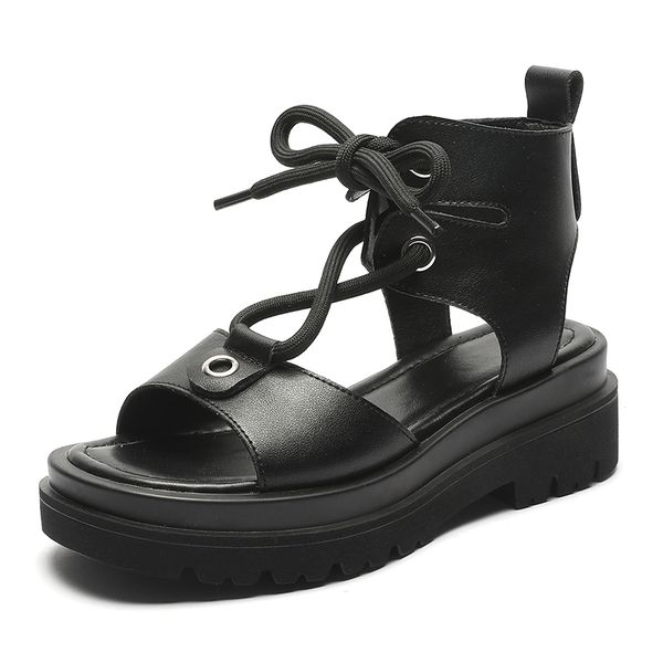 Chunky Sandals Women Cow Leather Platform Flats Ankle Buckle Straps Ladies Summer Beach Casual Shoes Handmade Black Beige -40
Chunky Sandals Women Cow Leather Platform Flats Ankle Buckle Straps Ladies Summer Beach Casual Shoes Handmade Black Beige -40