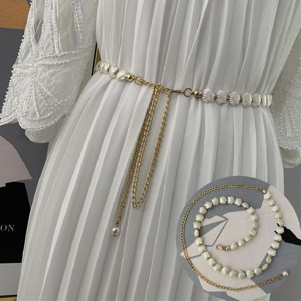 belts 120cm shell long chain tassel corset belt female waistband dress luxury metal waist straps accessories, Black;brown
belts 120cm shell long chain tassel corset belt female waistband dress luxury metal waist straps accessories, Black;brown