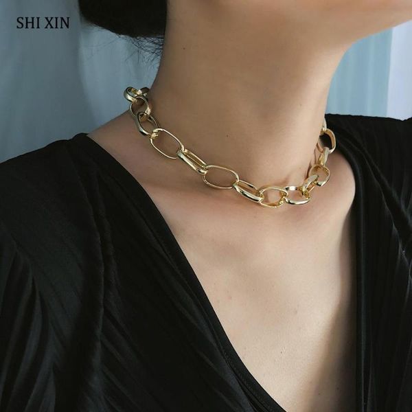 Hiphop Choker Necklace For Women 2021 Fashion Punk Short Female Decoration On The Neck Gold/Silver Chain Chocker Chokers, Golden;silver
Hiphop Choker Necklace For Women 2021 Fashion Punk Short Female Decoration On The Neck Gold/Silver Chain Chocker Chokers, Golden;silver