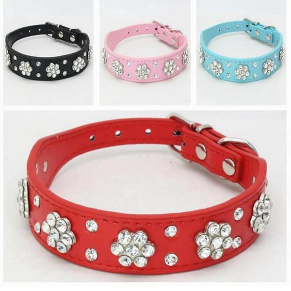 dog collars & leashes rhinestone pu leather pet collar bling cute for small medium dogs chihuahua
dog collars & leashes rhinestone pu leather pet collar bling cute for small medium dogs chihuahua