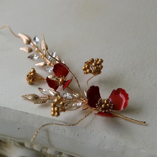 hair clips & barrettes beautiful red flower bridal pin crystal gold leaf headwear wedding accessories jewelry, Golden;silver
hair clips & barrettes beautiful red flower bridal pin crystal gold leaf headwear wedding accessories jewelry, Golden;silver